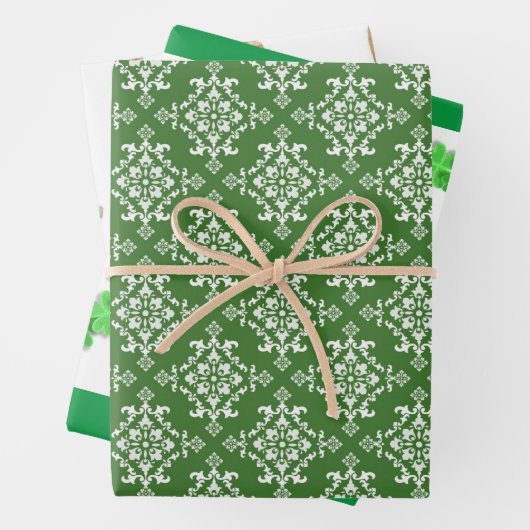 St. Patrick's Day Wrapping Paper Set von 3 Geschenkpapier Set (Beispiel)