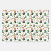 St. Patrick's Day Wrapping Paper Set von 3 Geschenkpapier Set (Vorderseite)
