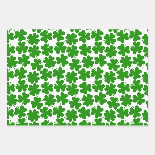 St.Patrick's Day Wrapping Paper Set von 3 Geschenkpapier Set (Vorderseite 3)
