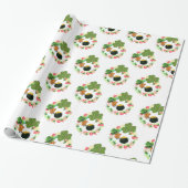 St. Patrick's Day Wrapping Paper Teddy Bear Geschenkpapier (Ungerollt)