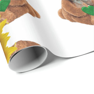 St. Patrick's Day Wrapping Paper Teddy Bear Geschenkpapier