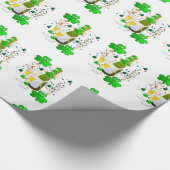 St. Patrick's Day Wrapping Paper Weinfeier Geschenkpapier (Ecke)