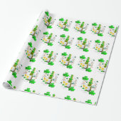 St. Patrick's Day Wrapping Paper Weinfeier Geschenkpapier (Ungerollt)