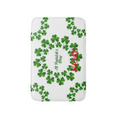 St Patrick's Day Wreath Thunder_Cove Badematte (Vorderseite Vertikal)