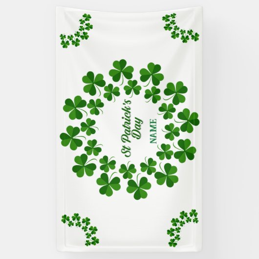 St Patrick's Day Wreath Thunder_Cove Banner (Vertikal)