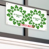 St Patrick's Day Wreath Thunder_Cove Banner (Äußeres Gebäude)