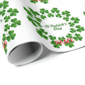 St Patrick's Day Wreath Thunder_Cove Geschenkpapier (Rolleneckpunkt)
