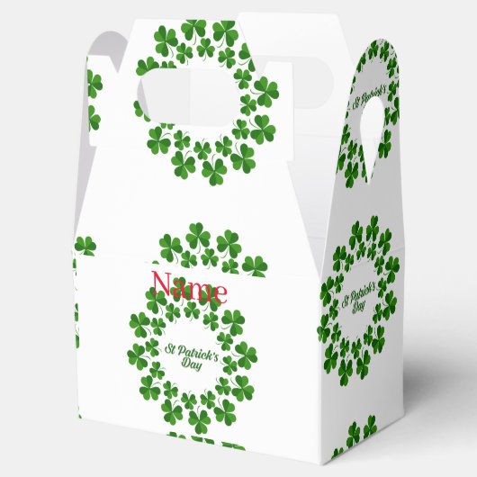 St Patrick's Day Wreath Thunder_Cove Geschenkschachtel (Geöffnet)