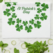 St Patrick's Day Wreath Thunder_Cove Geschirrtuch (Gefaltet)
