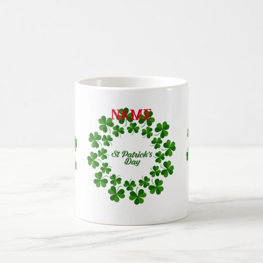 St Patrick's Day Wreath Thunder_Cove Kaffeetasse (Mittel)