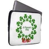 St Patrick's Day Wreath Thunder_Cove Laptopschutzhülle (Vorne Rechts)