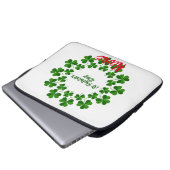 St Patrick's Day Wreath Thunder_Cove Laptopschutzhülle (Vorne Knopf)
