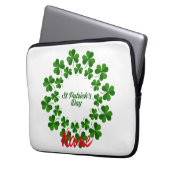 St Patrick's Day Wreath Thunder_Cove Laptopschutzhülle (Vorderseite Links)