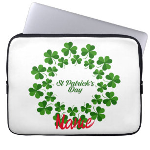 St Patrick's Day Wreath Thunder_Cove Laptopschutzhülle