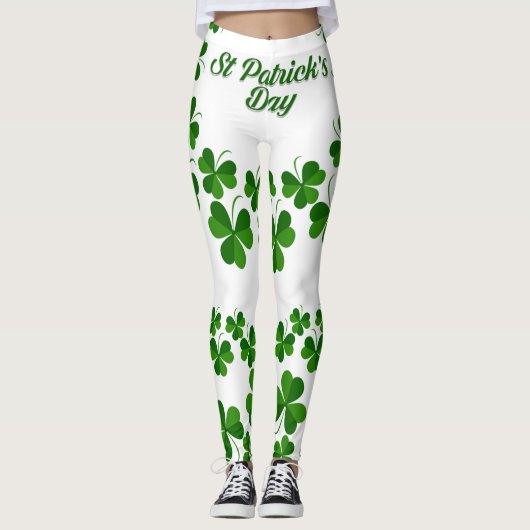 St Patrick's Day Wreath Thunder_Cove Leggings (Vorderseite)