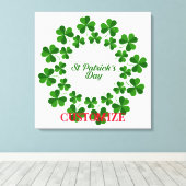 St Patrick's Day Wreath Thunder_Cove Leinwanddruck (Insitu (Holzboden))