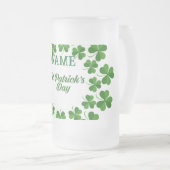 St Patrick's Day Wreath Thunder_Cove Mattglas Bierglas (VorderseiteRechts)