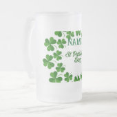 St Patrick's Day Wreath Thunder_Cove Mattglas Bierglas (Vorderseite Links)