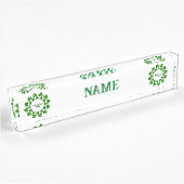 St Patrick's Day Wreath Thunder_Cove Namensplakette