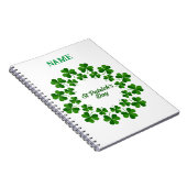 St Patrick's Day Wreath Thunder_Cove Notizblock (Rechte Seite)