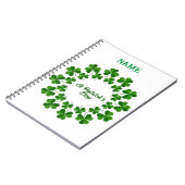 St Patrick's Day Wreath Thunder_Cove Notizblock (Linke Seite)