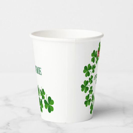 St Patrick's Day Wreath Thunder_Cove Pappbecher (Rechts)