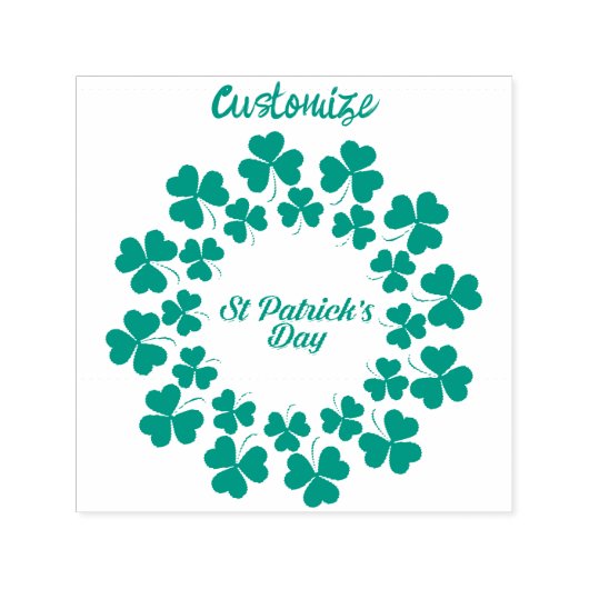 St Patrick's Day Wreath Thunder_Cove Permastempel (Design)