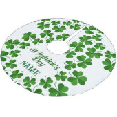 St Patrick's Day Wreath Thunder_Cove Polyester Weihnachtsbaumdecke (Schrägansicht)