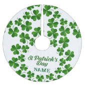 St Patrick's Day Wreath Thunder_Cove Polyester Weihnachtsbaumdecke (Vorderseite)