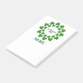 St Patrick's Day Wreath Thunder_Cove Post-it Klebezettel (angewinkelt)