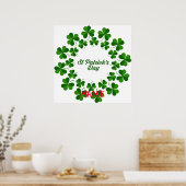 St Patrick's Day Wreath Thunder_Cove Poster (Küche)