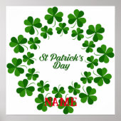 St Patrick's Day Wreath Thunder_Cove Poster (Vorne)