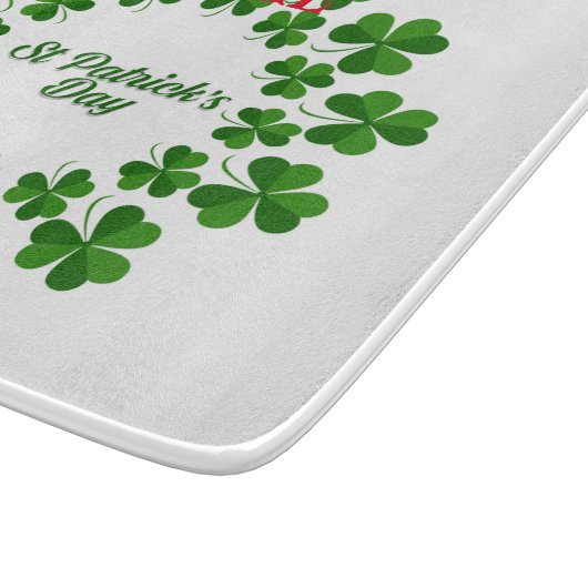 St Patrick's Day Wreath Thunder_Cove Schneidebrett (Ecke)