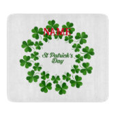St Patrick's Day Wreath Thunder_Cove Schneidebrett (Vorderseite)