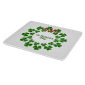 St Patrick's Day Wreath Thunder_Cove Schneidebrett (Ecke)