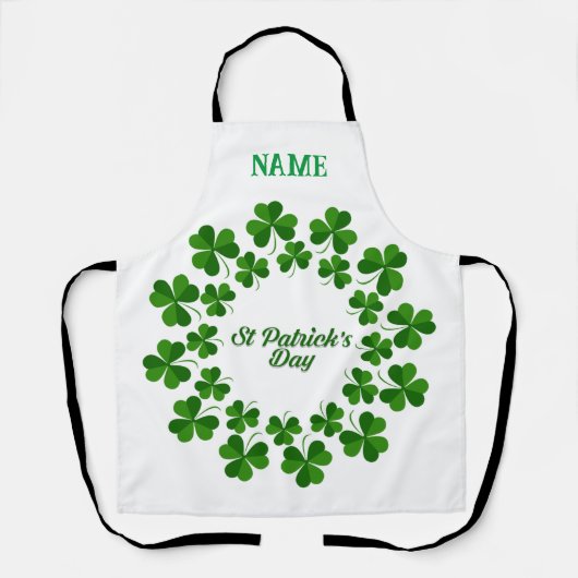 St Patrick's Day Wreath Thunder_Cove Schürze (Vorderseite)