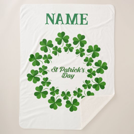 St Patrick's Day Wreath Thunder_Cove Sherpadecke (Vorderseite)