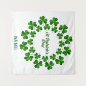 St Patrick's Day Wreath Thunder_Cove Wandteppich (Vorderseite (Horizontal))