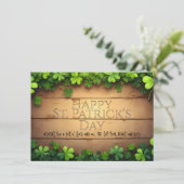 St. Patrick's Day wünscht 🍀 (Stehend Vorderseite)
