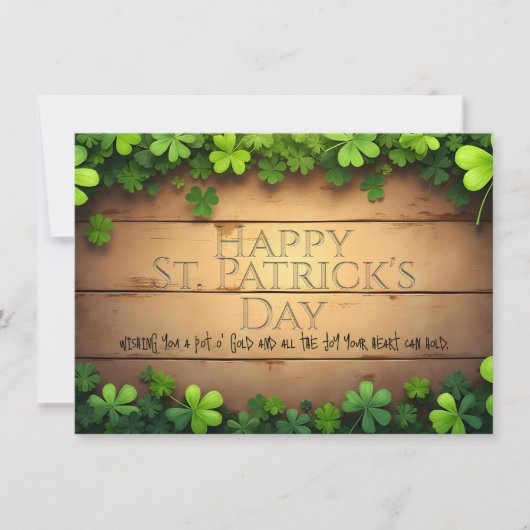 St. Patrick's Day wünscht 🍀 (Vorderseite)