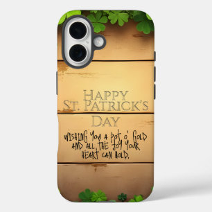 St. Patrick's Day wünscht 🍀 iPhone 16 Hülle