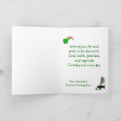 St Patricks Day wünscht Ihnen einen "Duft" auf Ihr Karte (Innenseite)