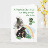 St Patricks Day wünscht Ihnen einen "Duft" auf Ihr Karte (Gelbe Blume)