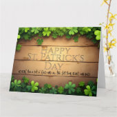 St. Patrick's Day wünscht 🍀 Karte (Gelbe Blume)