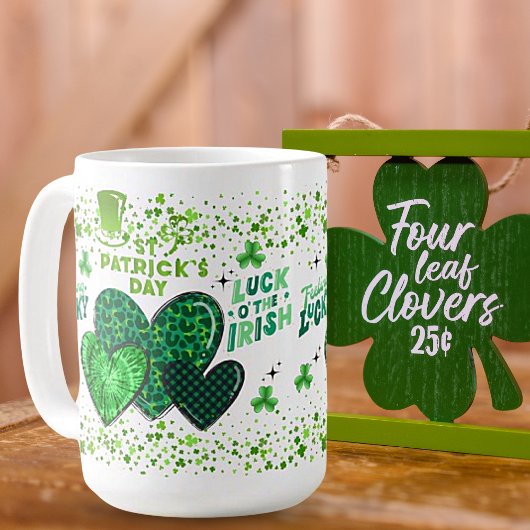 St. Patrick's Day wünscht Keramik Tasse
