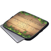 St. Patrick's Day wünscht 🍀 Laptopschutzhülle (Vorne Knopf)