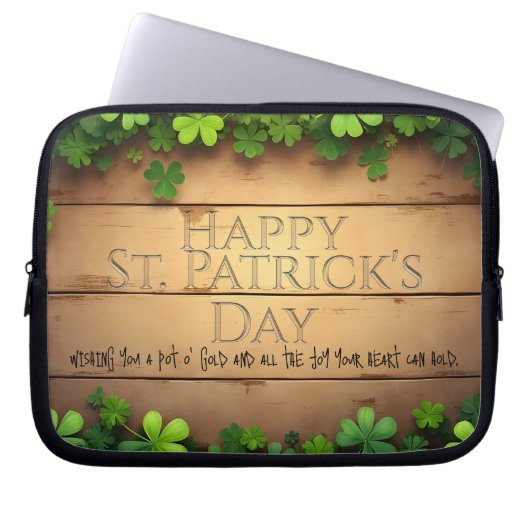 St. Patrick's Day wünscht 🍀 Laptopschutzhülle (Vorderseite)