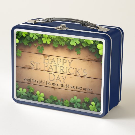 St. Patrick's Day wünscht 🍀 Metall Brotdose (Vorderseite)