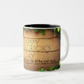 St. Patrick's Day wünscht 🍀 Zweifarbige Tasse (VorderseiteRechts)