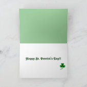 St. Patrick's Day Yellow Labrador Karte (Innenseite)